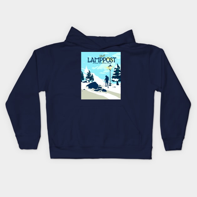 Lamppost Narnia Kids Hoodie by Heymoonly